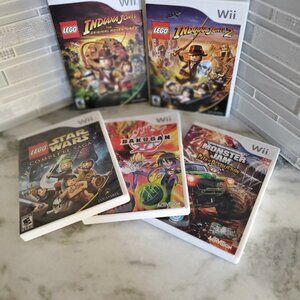 WII Games NWOT - Star Wars, Indiana Jones, Monster Jam,  Bakugan